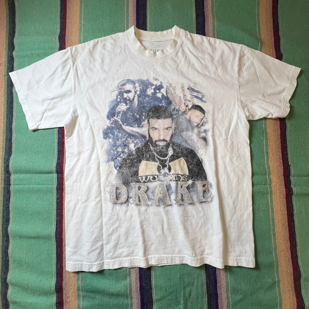 Street Market Supply Drake T-Shirt Mens M White Bootleg Rap Tee The Boy OVO